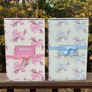 LoveShackFancy X Stanley holiday collab 20oz PINK NWT